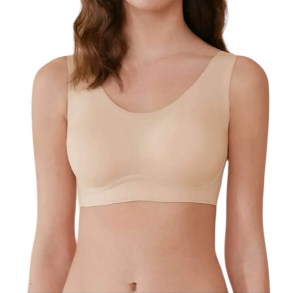 HSIA Wide‎ Strap Padded Cooling Wireless Bra Sz L